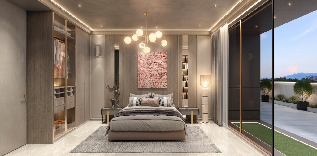 Image of a Bedroom of Bharat Alta Vista at Lokhandwala Complex, Andheri (W), Mumbai, India 