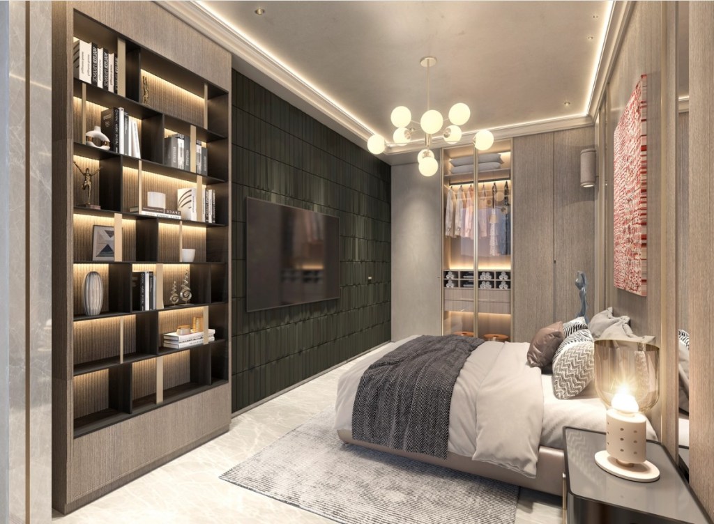 Image of a Bedroom of Bharat AltaVista at Lokhandwala Complex, Andheri West, Mumbai, India